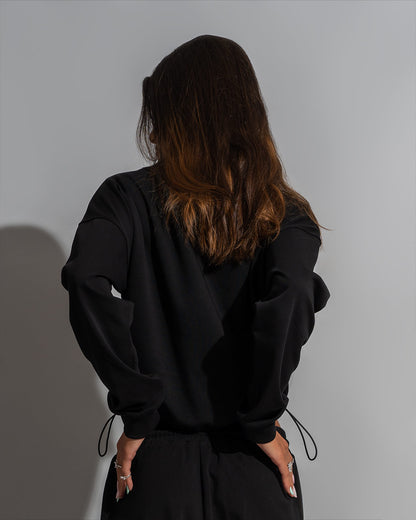 The Club's Semi-Cropped Sweatshirt Noir